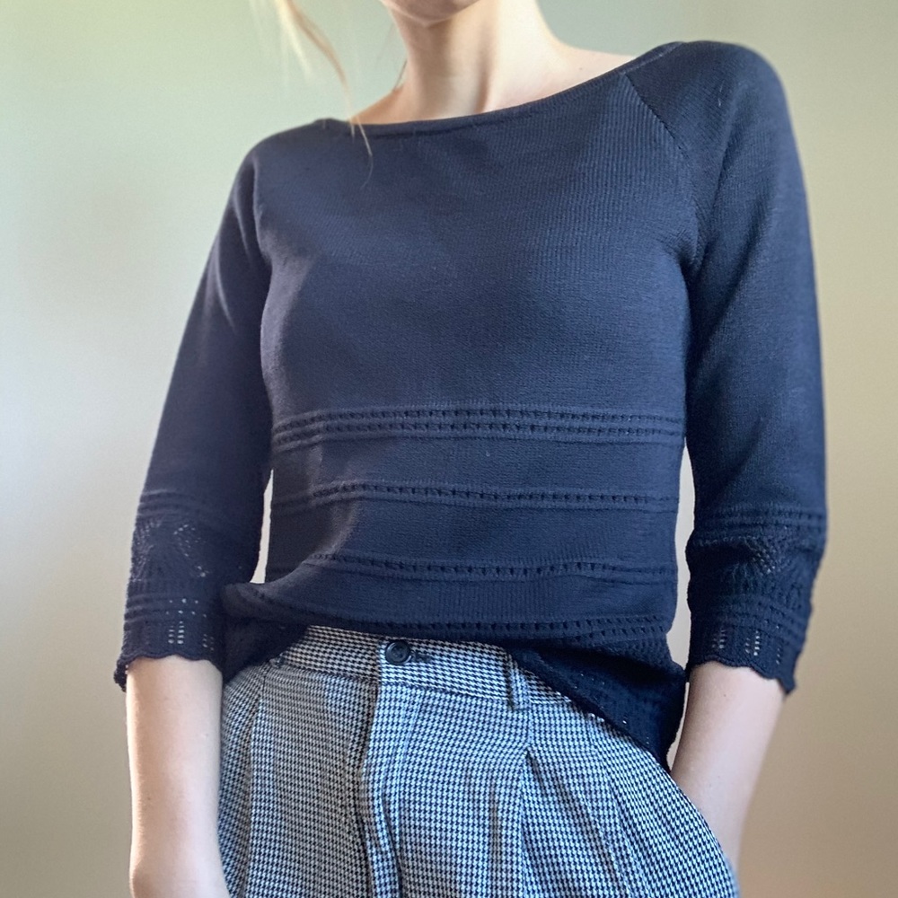St. John Collection by Marie Gray Black Sweater